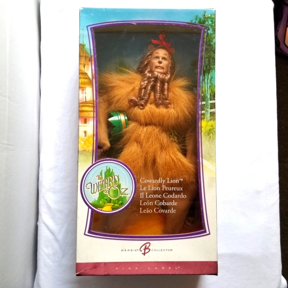 Barbie Cowardly Lion Wizard Of Oz Pink Label Barbie Doll Collection New In Box
